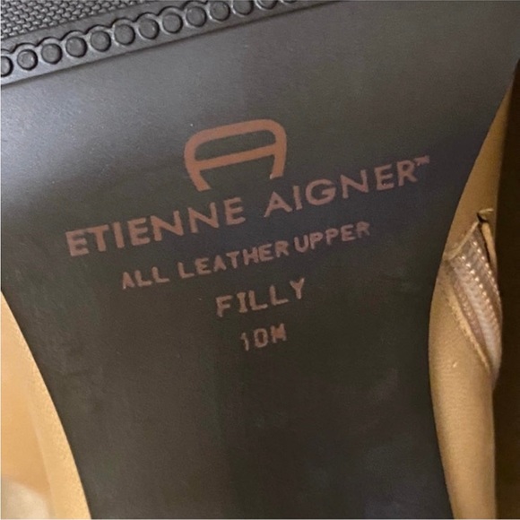 JOAN & DAVID Camel Color Ankle Boots Size-10 - Picture 6 of 9